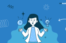 a nurse holding a light bulb and a clock
