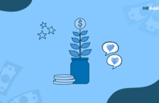 money growing in a pot