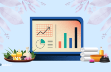 laptop in spa business